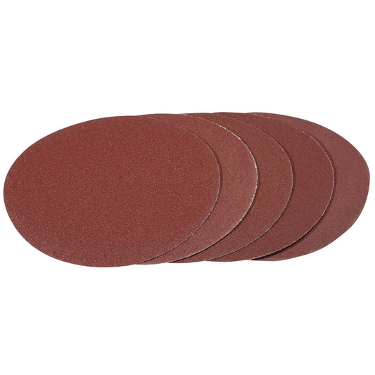 Draper 93428 Hook and Loop Aluminium Oxide Sanding Discs 180mm Assorted Grit Pack of 5 Draper