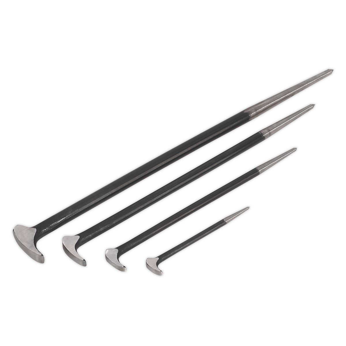 Sealey AK880 Heel Bar Set 4pc 150 300 410 510mm Sealey