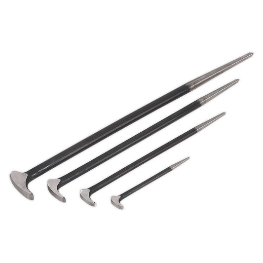 Sealey AK880 Heel Bar Set 4pc 150 300 410 510mm Sealey
