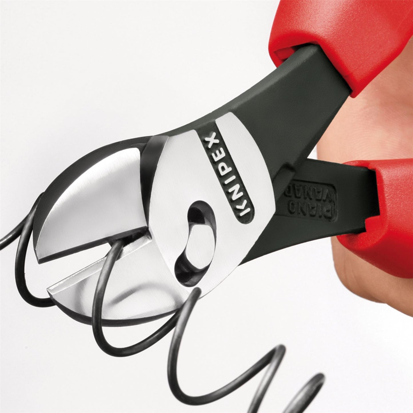 Knipex 24378 73 72 180 TwinForce® High Performance Diagonal Cutters with multi-component grips black atramentized 180mm Knipex