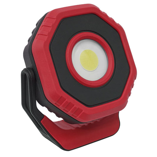Sealey LED700PR Rechargeable Pocket Floodlight with Magnet 360° 7W COB LED - Red Sealey
