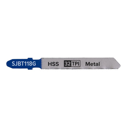 Sealey SJBT118G Jigsaw Blade Metal 75mm 32tpi - Pack of 5 Sealey