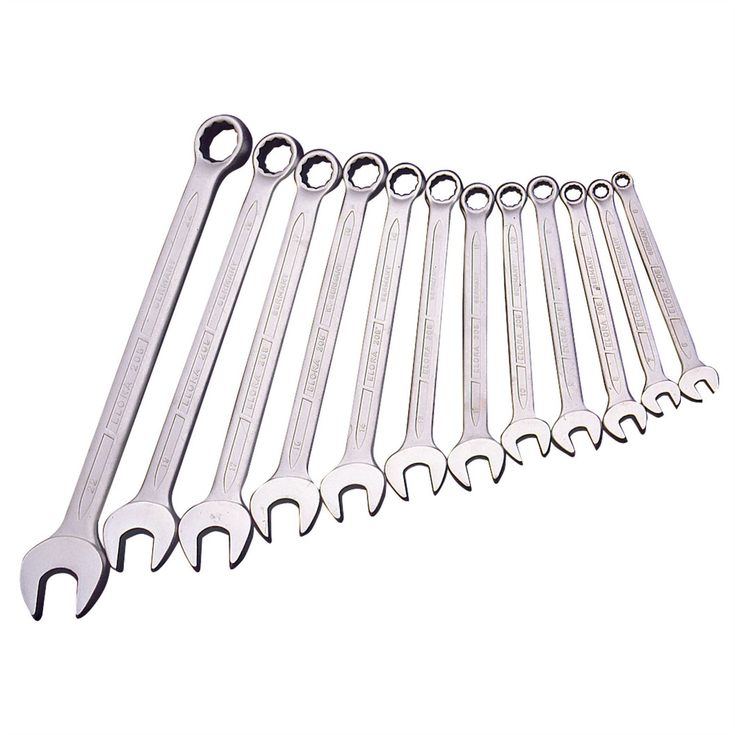 Elora 03090 Long Metric Combination Spanner Set 12 Piece Elora