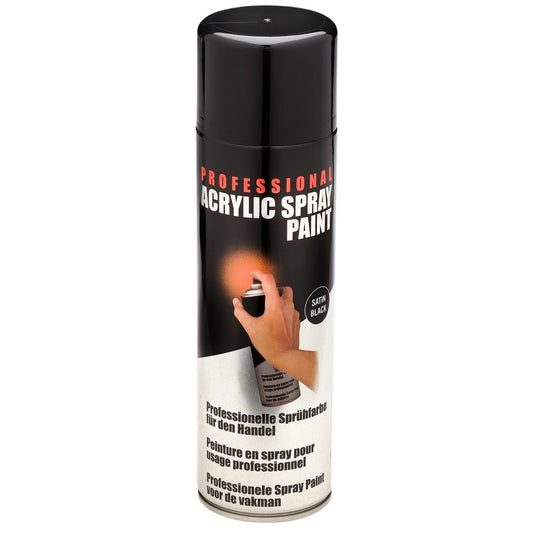 Draper 18013 Satin Spray Paint 400ml Black Draper