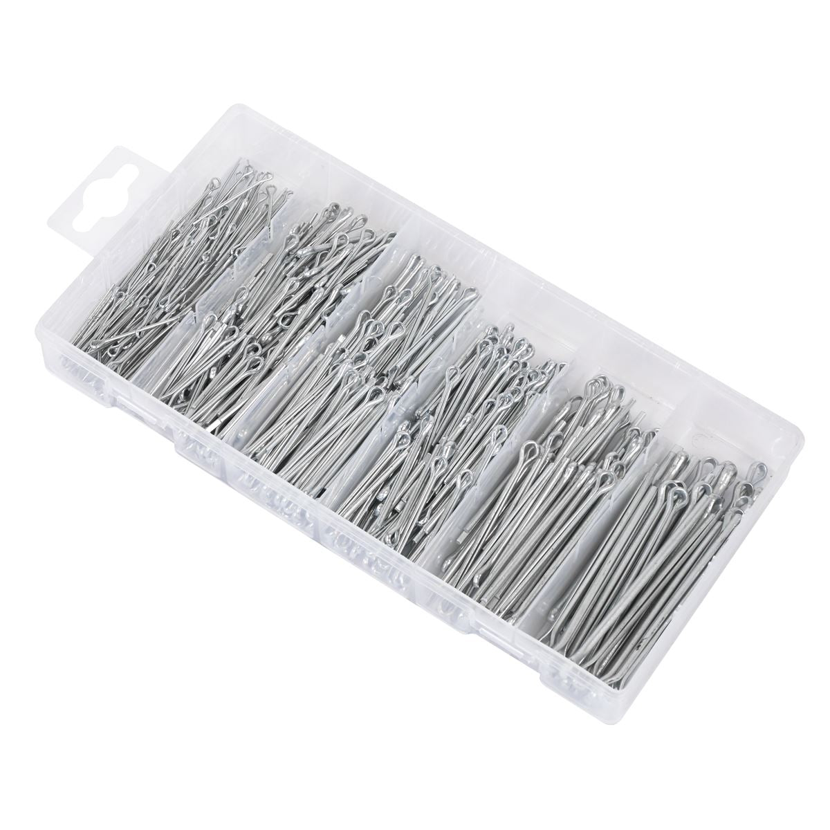 Sealey AB001SP Split Pin Assortment 555pc Small Sizes Metric & Imperial Sealey