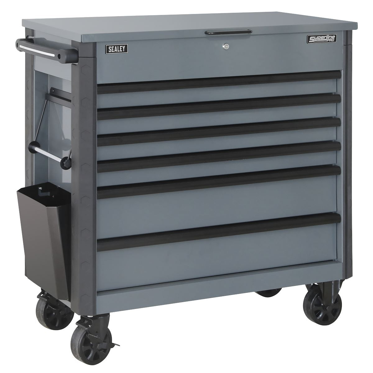Sealey AP366G Tool Trolley 6 Drawer with Ball Bearing Slides - Grey Sealey