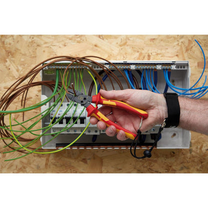 Draper 13643 XP1000® VDE Tethered 4-in-1 Combination Cutter 180mm Draper