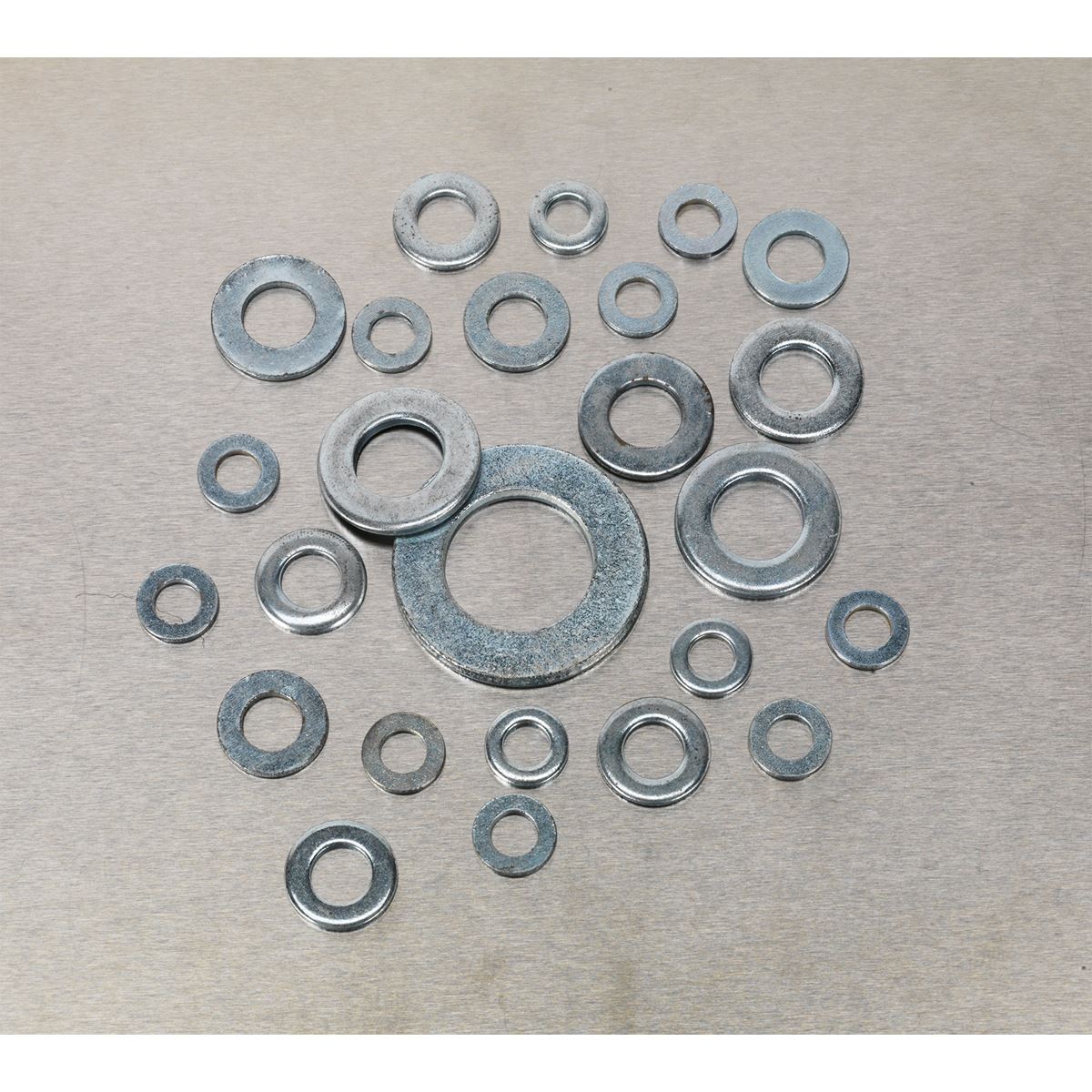 Sealey AB056WC Flat Washer Assortment 495pc M6-M24 Form C Metric Sealey