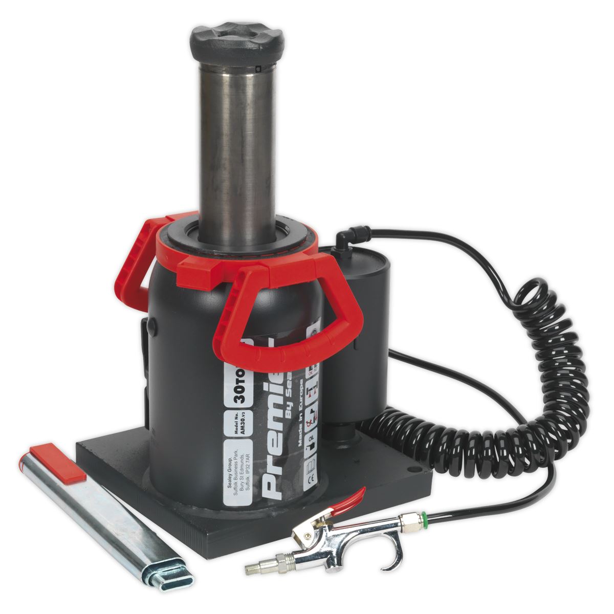 Sealey AM30 Premier Manual/Air Hydraulic Bottle Jack 30 Tonne Sealey