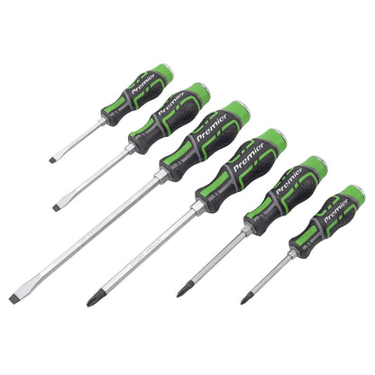 Sealey AK4940HV Hammer-Thru Screwdriver Set Hi-Vis Green 6pc Sealey