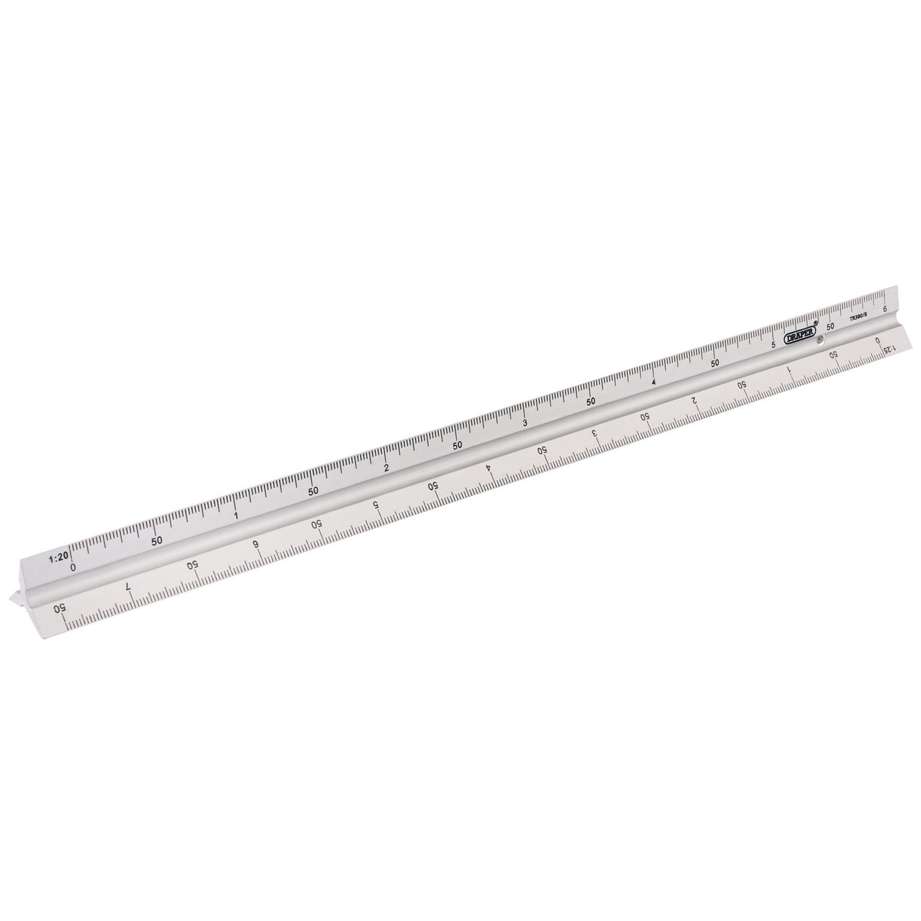 Draper 17686 Aluminium Triangle Scale Rule 300mm Draper