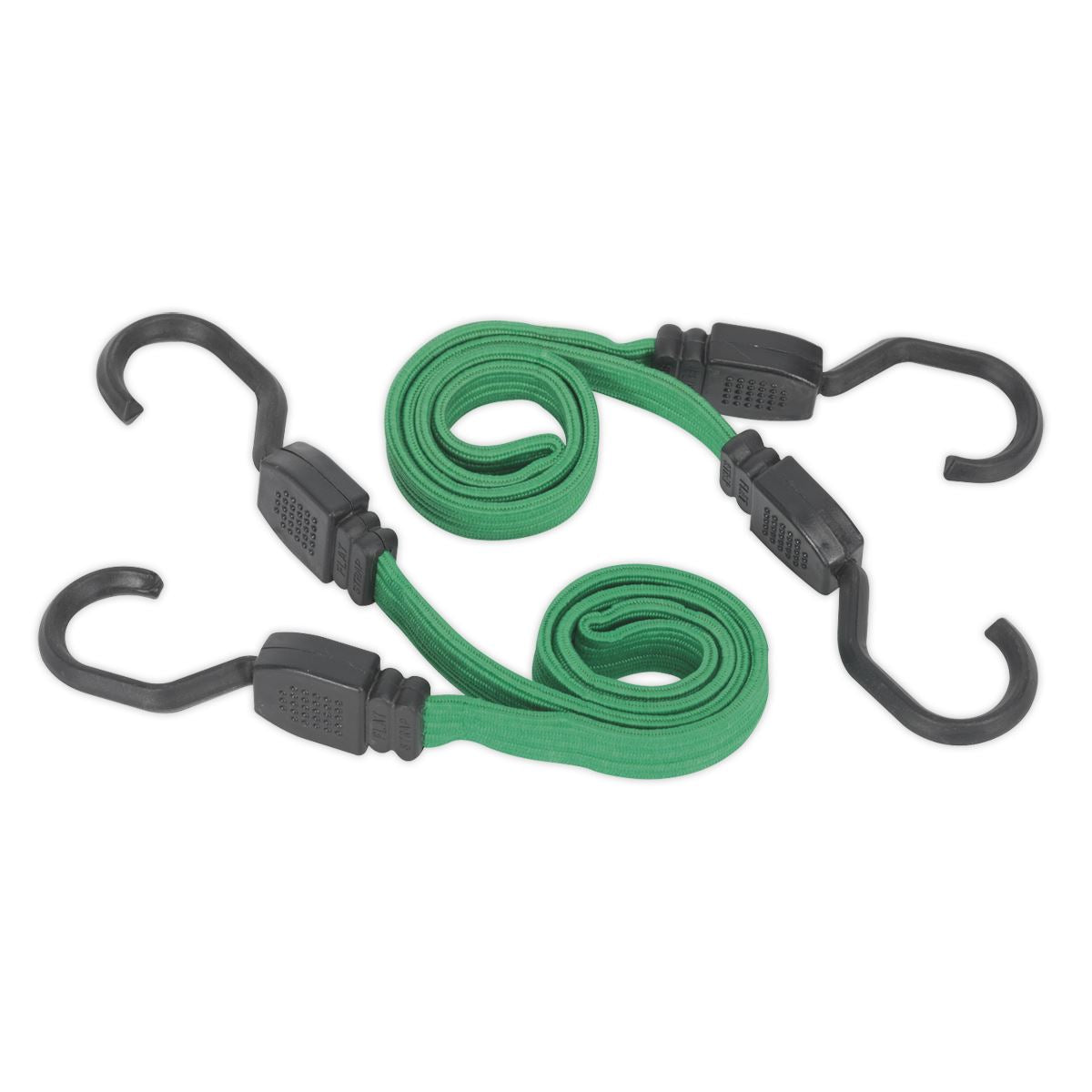Sealey BCS16 Flat Bungee Cord Set 2pc 610mm Sealey