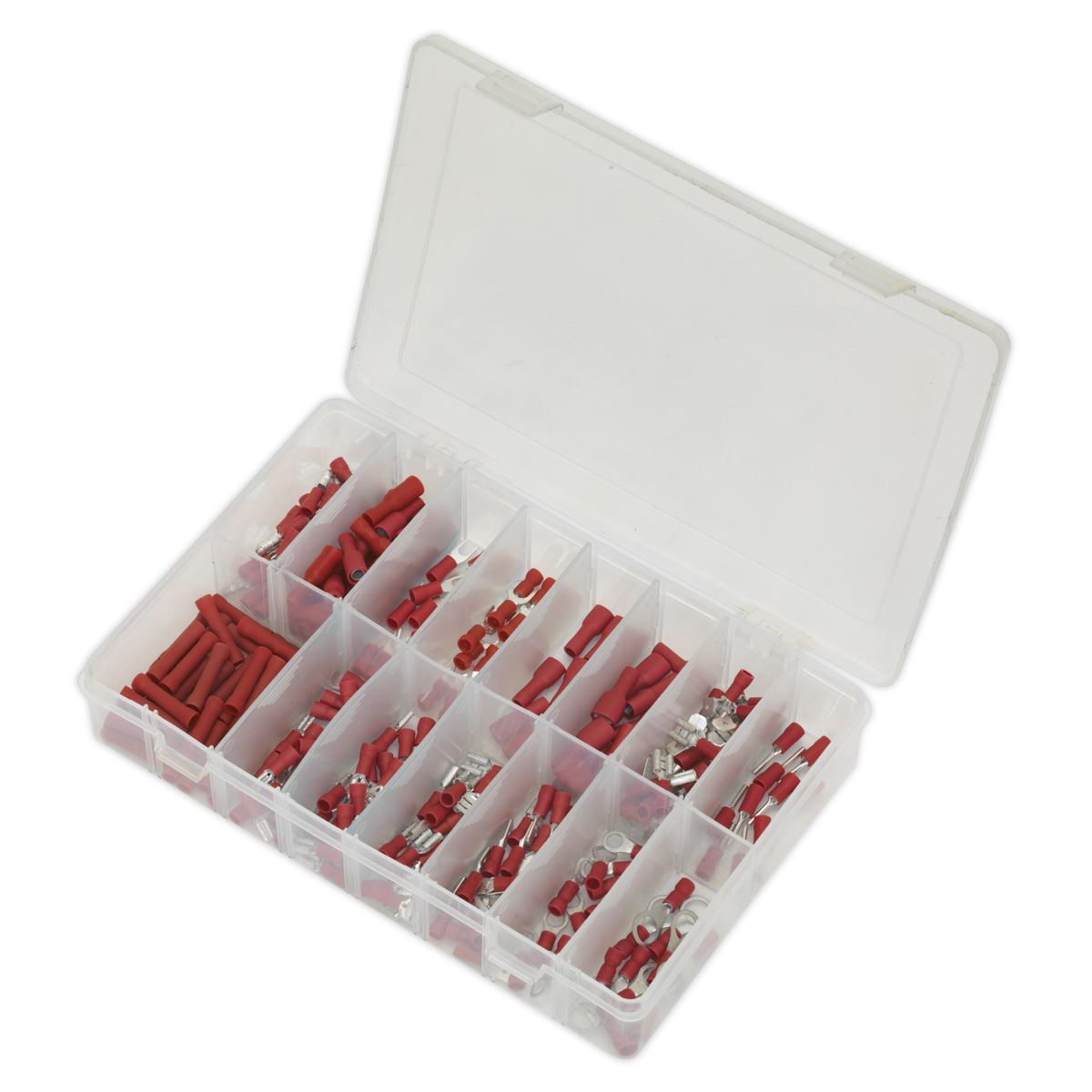 Sealey AB039RT Crimp Terminal Assortment 260pc Red Sealey