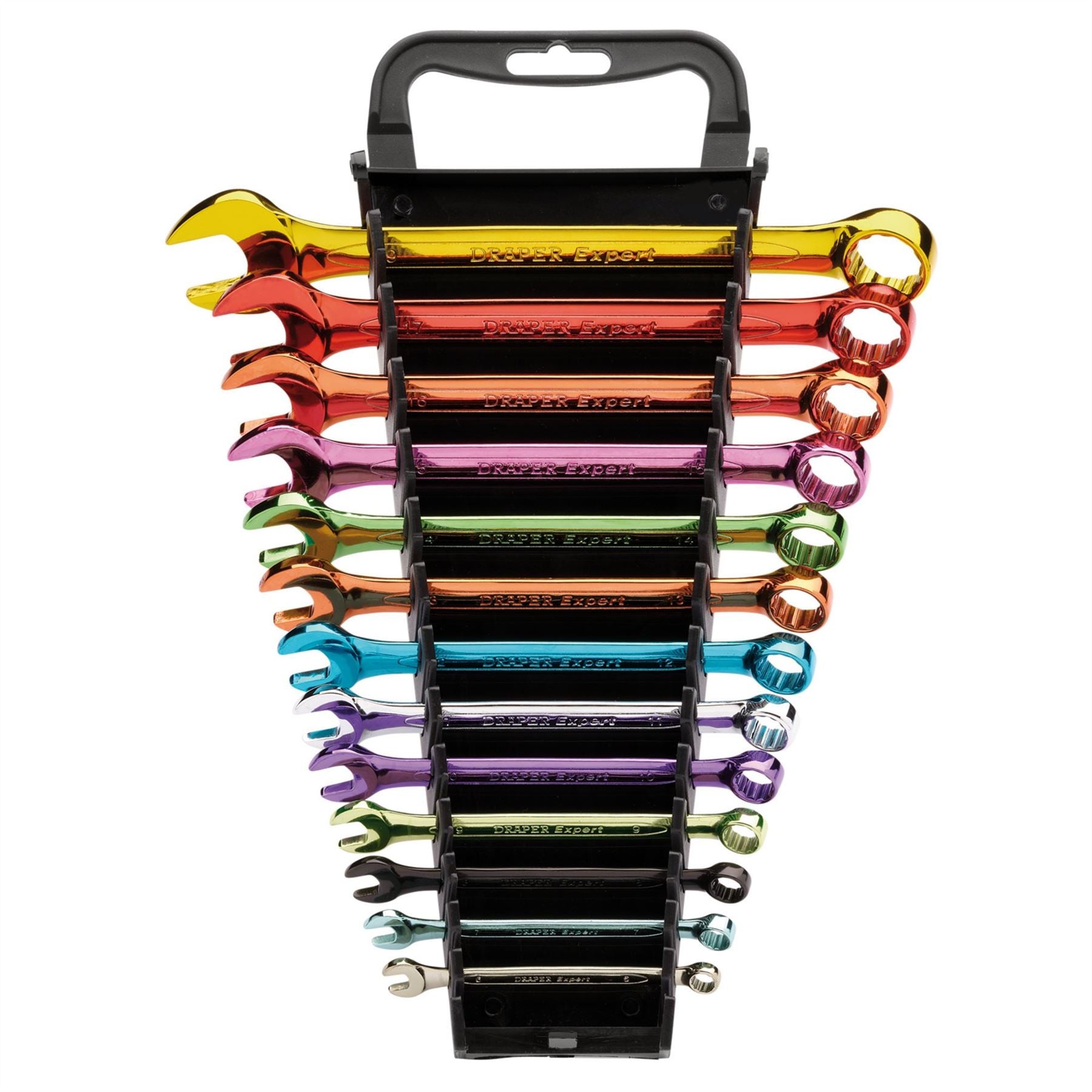 Draper 23017 Expert HI-TORQ® Metric Coloured Combination Spanner Set 13 Piece Draper