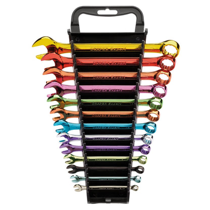 Draper 23017 Expert HI-TORQ® Metric Coloured Combination Spanner Set 13 Piece Draper