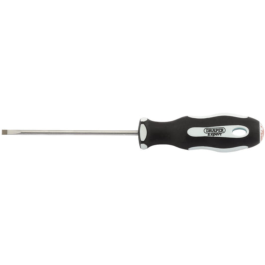 Draper 34971 Plain Slot Soft Grip Parallel Tip Screwdriver 3 x 75mm Draper