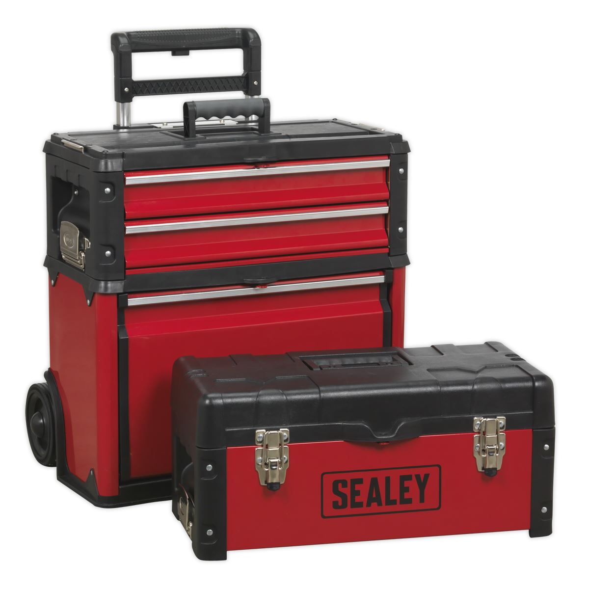 Sealey AP548 Mobile Steel/Composite Toolbox - 3 Compartment Sealey