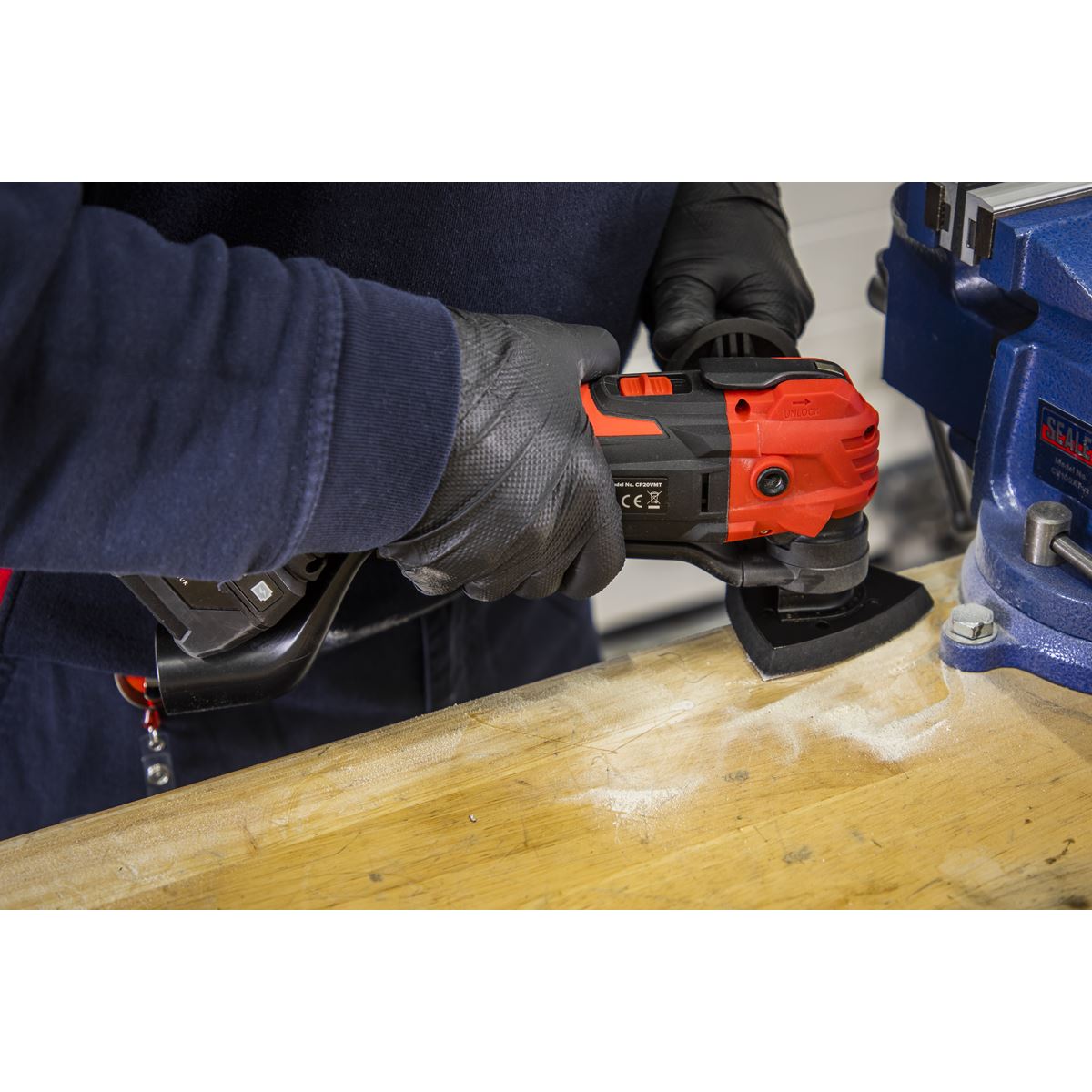 Sealey SMTA10 9pc Detail Sander - 90mm Sanding Sheet Set Sealey