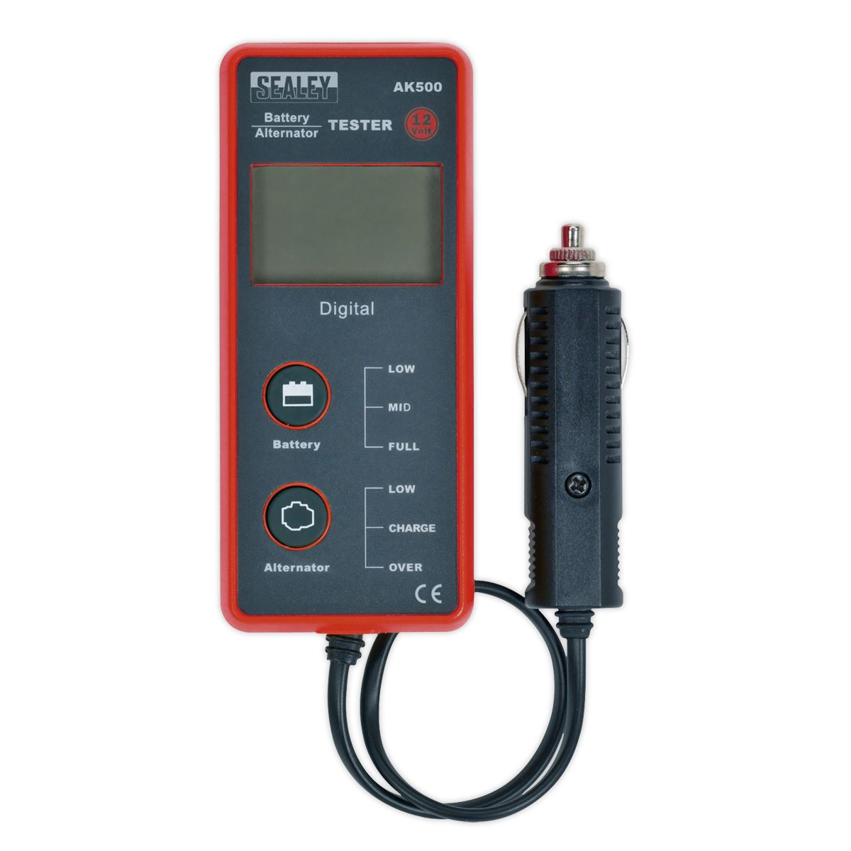 Sealey AK500 Battery & Alternator Tester 12V - LCD Screen Sealey