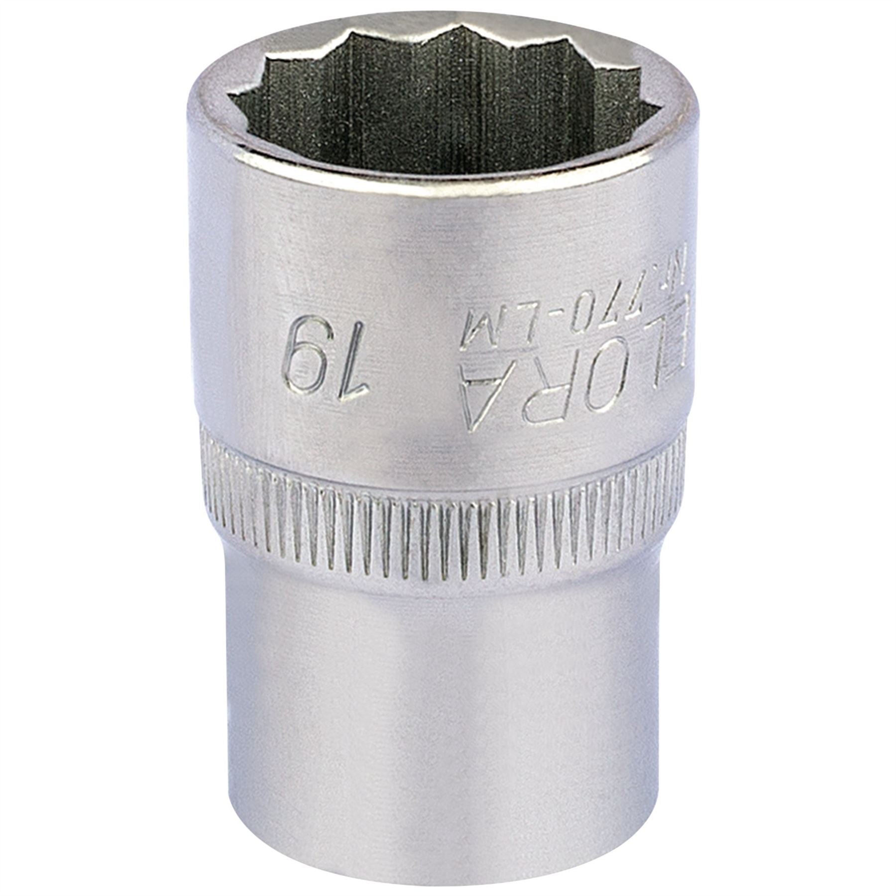Elora 24640 Bi-Hexagon Socket 1/2" Sq. Dr. 19mm Elora