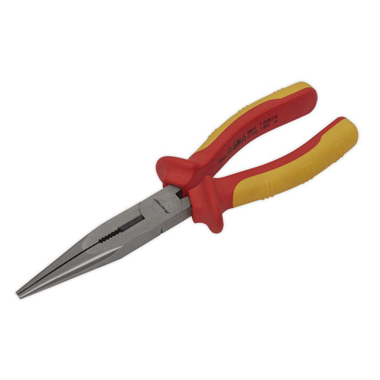 Sealey AK83457 Long Nose Pliers 200mm VDE Approved Sealey