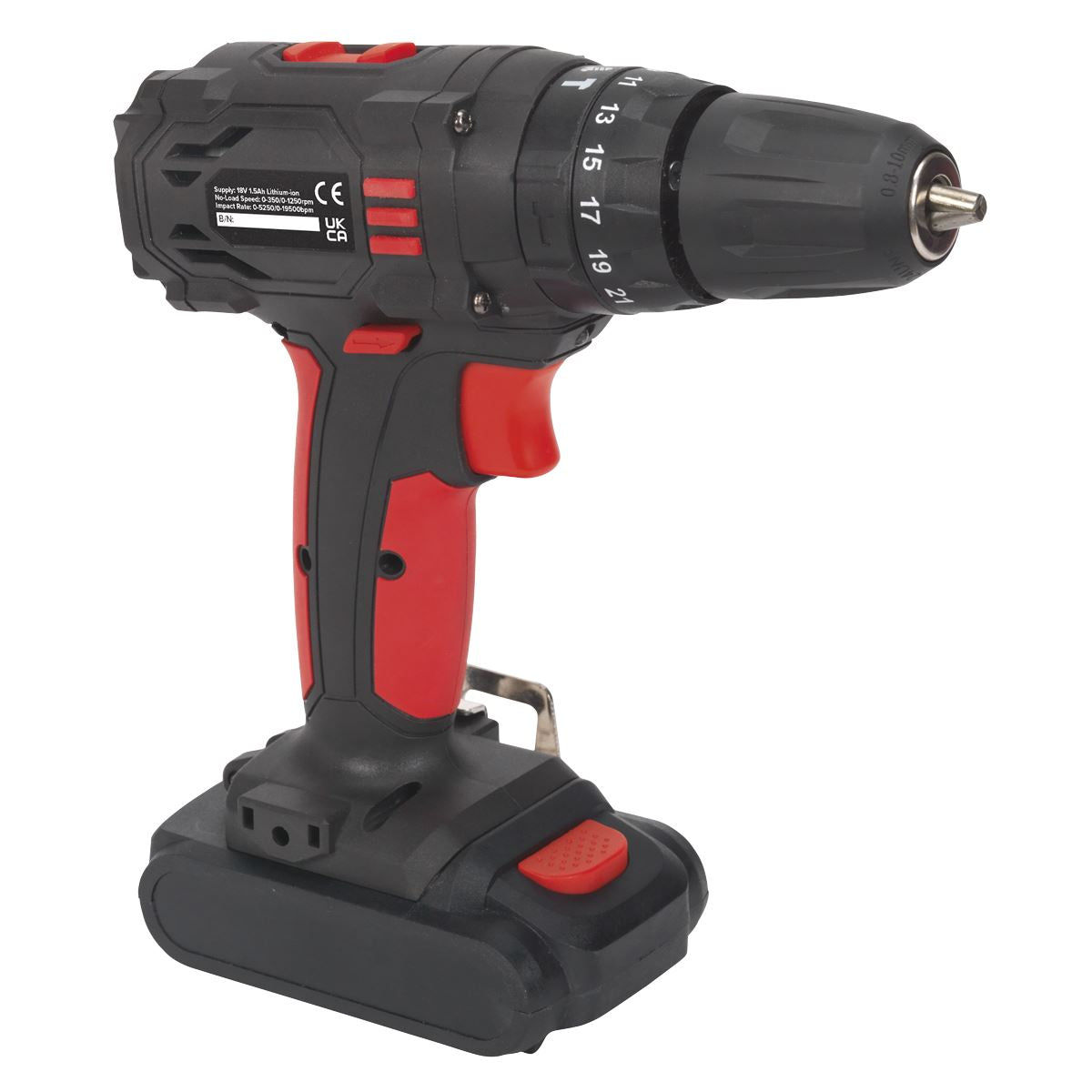Sealey CP18VLD 18V Ø10mm Cordless Combi Drill Sealey