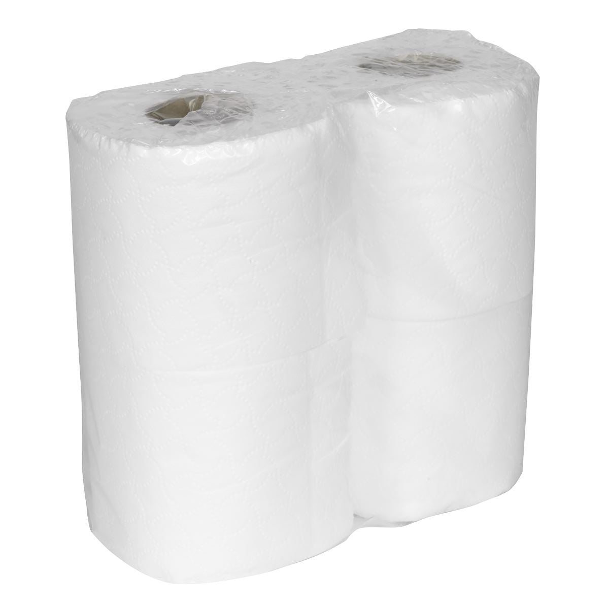 Sealey TOL40 Plain White Toilet Roll - Pack of 4 x 10 (40 Rolls) Sealey