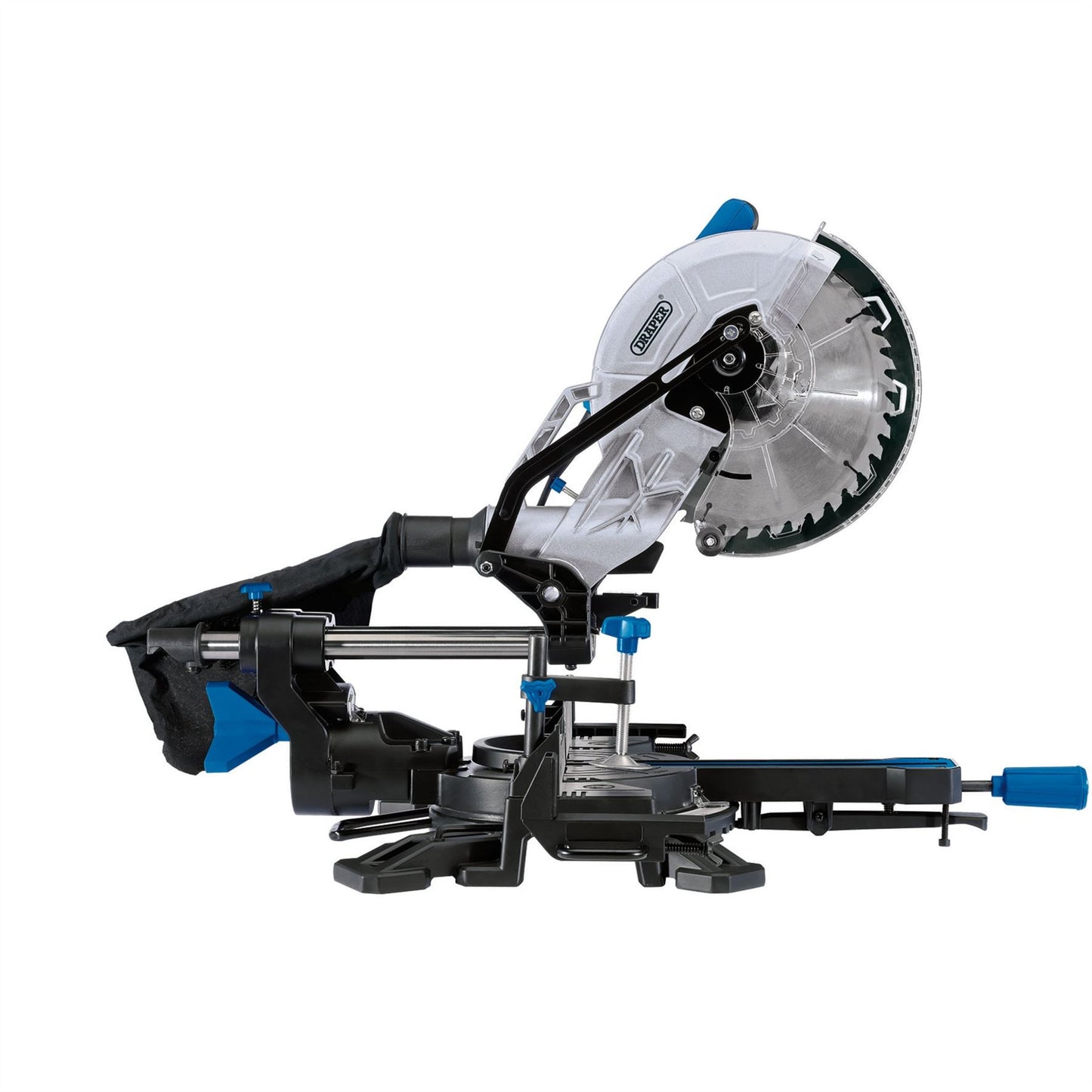Draper 90170 230V Sliding Compound Mitre Saw 255mm 1800W Draper