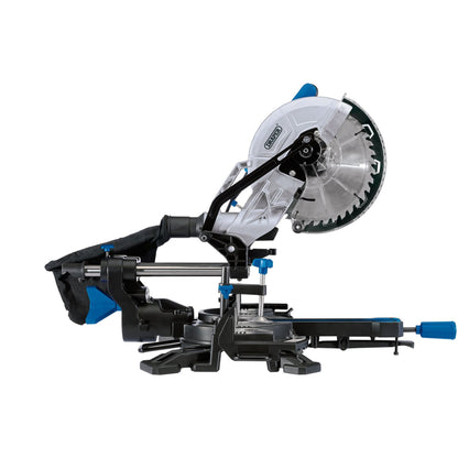 Draper 90170 230V Sliding Compound Mitre Saw 255mm 1800W Draper