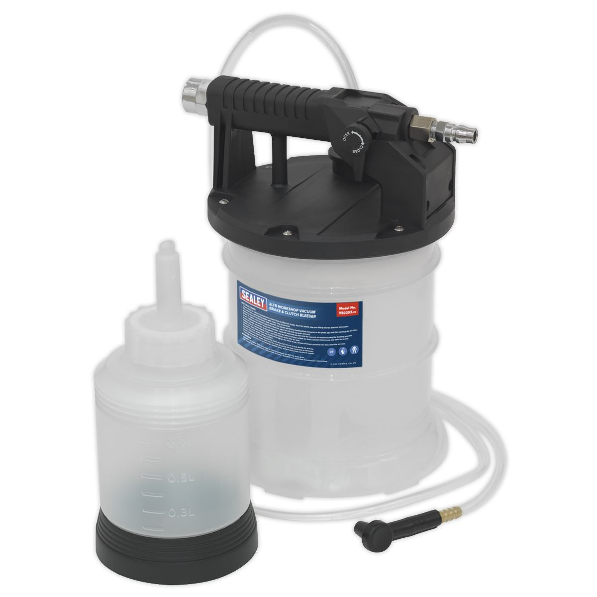 Sealey VS0203 Workshop Vacuum Brake & Clutch Bleeder 2L Sealey