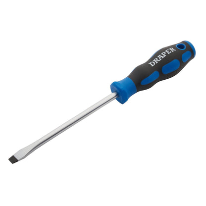 Draper 48924 Soft Grip Plain Slot Screwdriver 8.0 x 150mm Draper