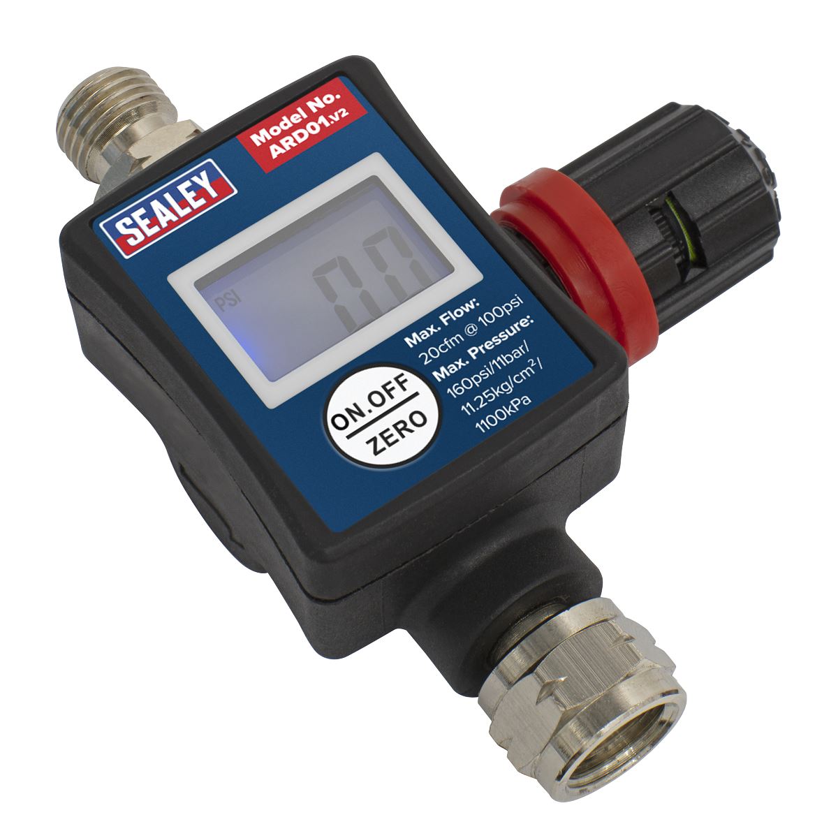 Sealey ARD01 On-Gun Digital Pressure Regulator/Gauge Sealey