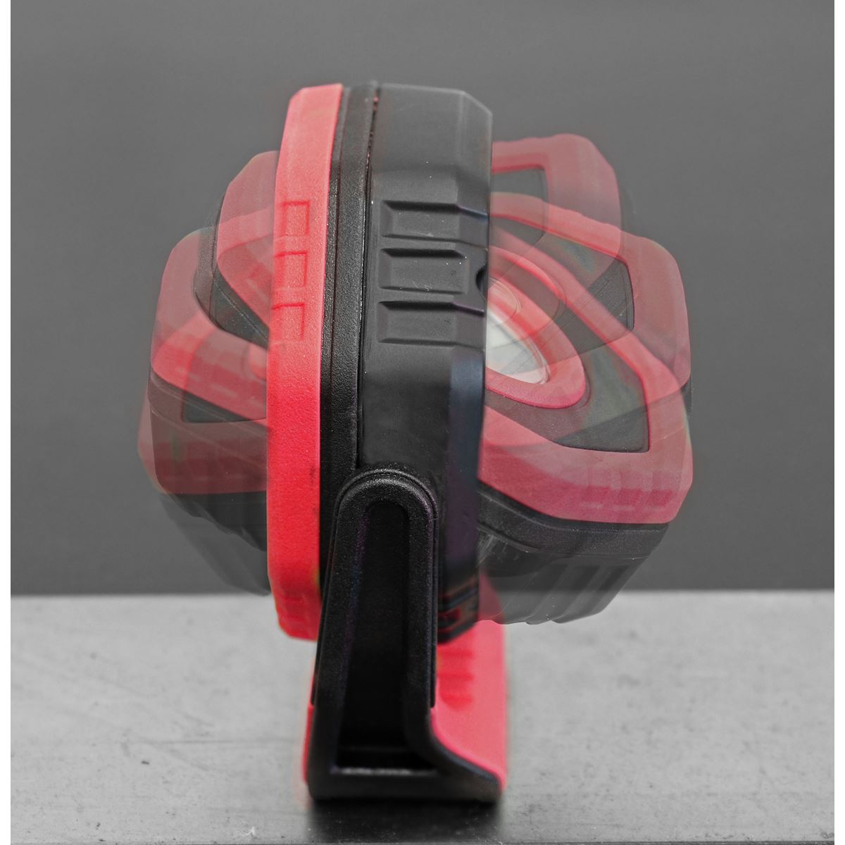 Sealey LED700PR Rechargeable Pocket Floodlight with Magnet 360° 7W COB LED - Red Sealey