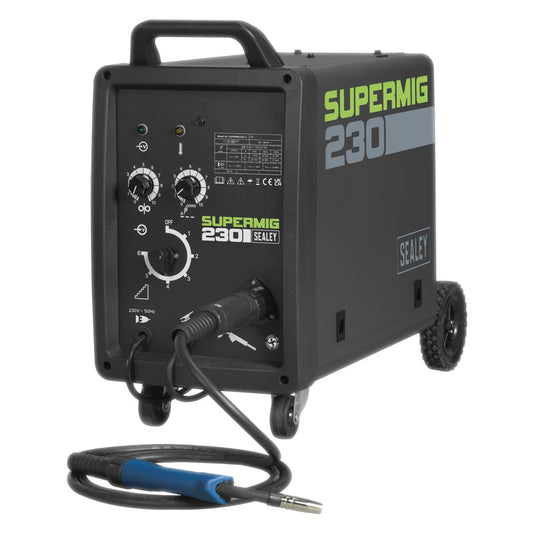 Sealey SUPERMIG230 Professional MIG Welder 230A 230V with Binzel® Euro Torch Sealey