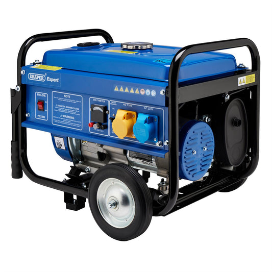 Draper 87088 Expert Petrol Generator with Wheels 2500W Draper