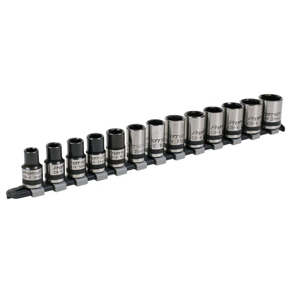 Sealey AK2742B Socket Set 13pc 1/2"Sq Drive Lock-On™ 6pt Metric - Premier Black Sealey