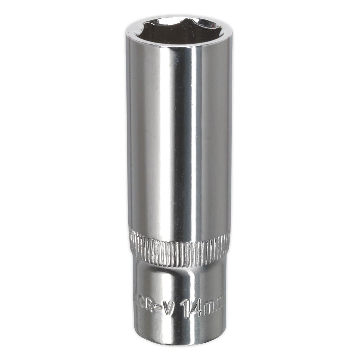 Sealey SP3814D WallDrive® Socket 14mm Deep 3/8"Sq Drive Fully Polished Sealey