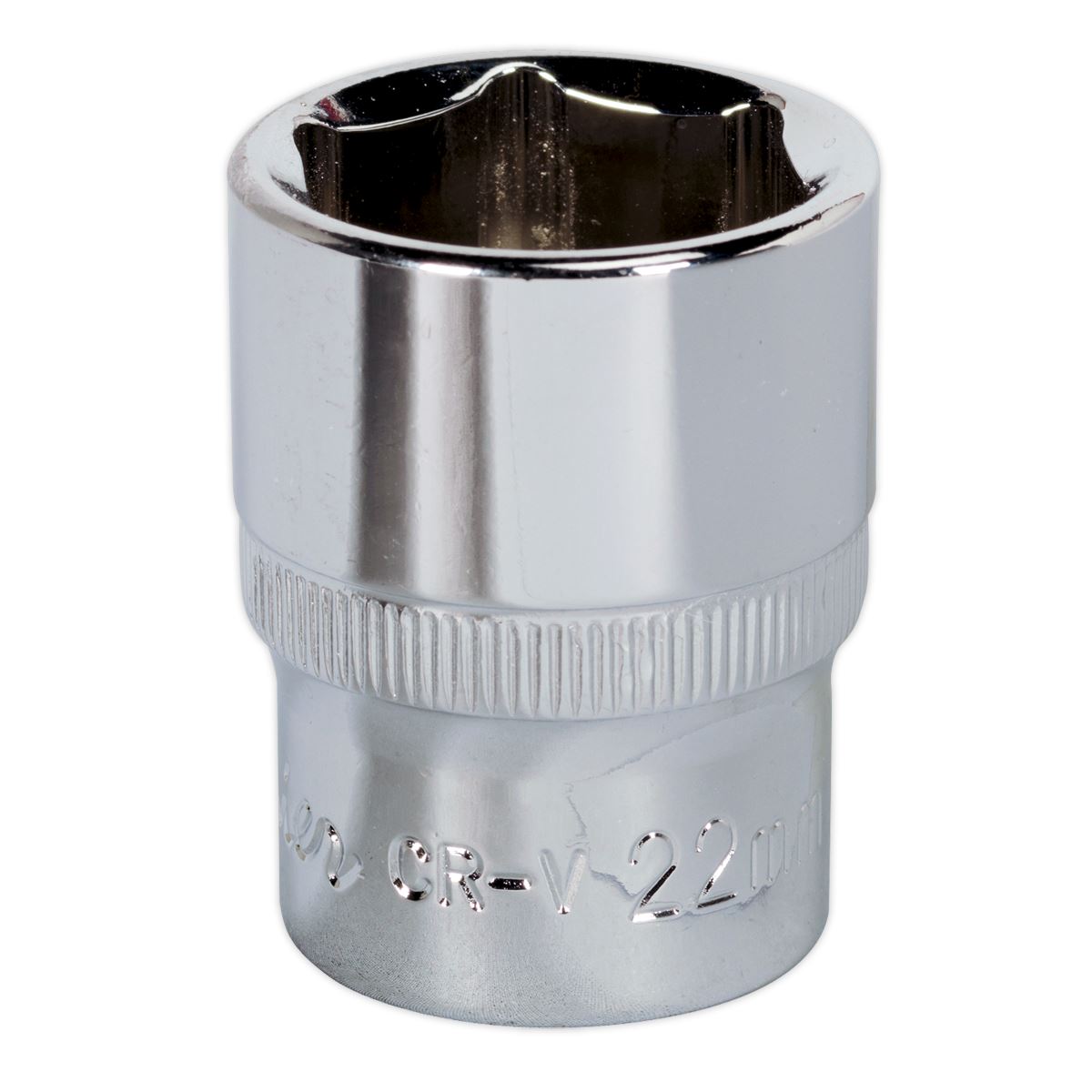 Sealey SP1222 WallDrive® Socket 22mm 1/2"Sq Drive Fully Polished Sealey