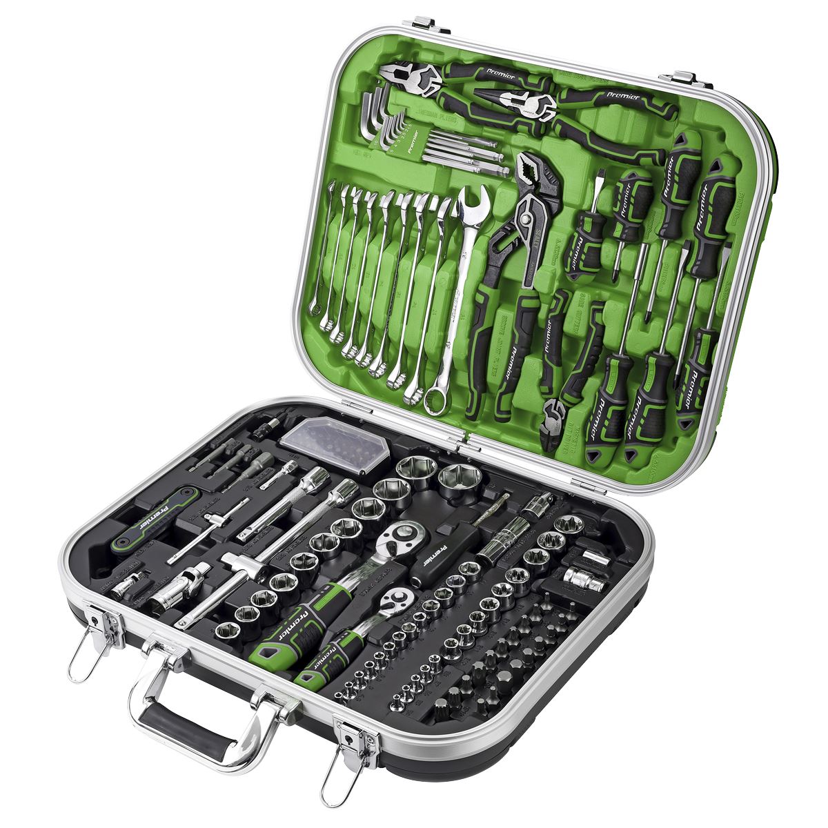 Sealey AK7980HV Mechanic's Tool Kit 144pc Hi-Vis Green Sealey