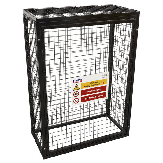 Sealey GCSC319 Safety Cage - 3 x 19kg Gas Cylinders Sealey