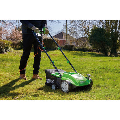 Draper 97921 230V 2-in-1 Lawn Aerator and Scarifier 320mm 1500W Draper