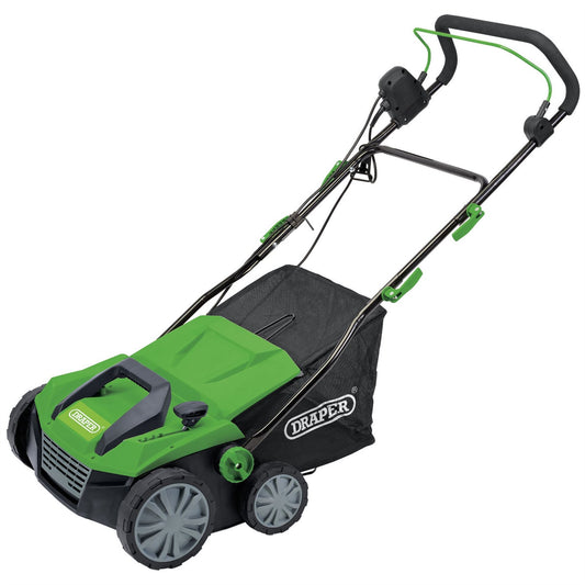 Draper 97922 230V 2-in-1 Lawn Aerator and Scarifier 380mm 1800W Draper