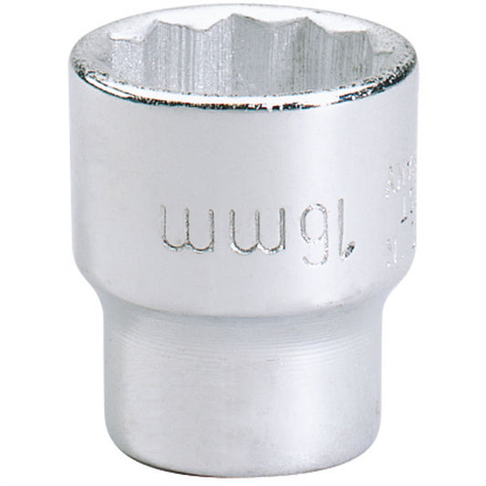 Elora 25929 Bi-Hexagon Socket 3/8" Sq. Dr. 16mm Elora