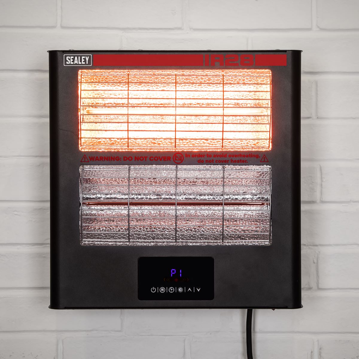 Sealey IR28 Infrared Quartz Heater - Wall Mounting 2.8kW/230V Sealey