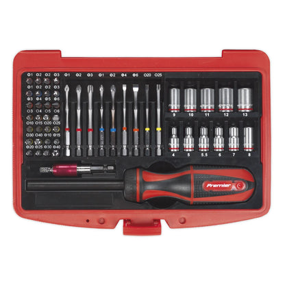 Sealey AK64903 Fine Tooth Ratchet Screwdriver & Accessory Set 51pc Sealey