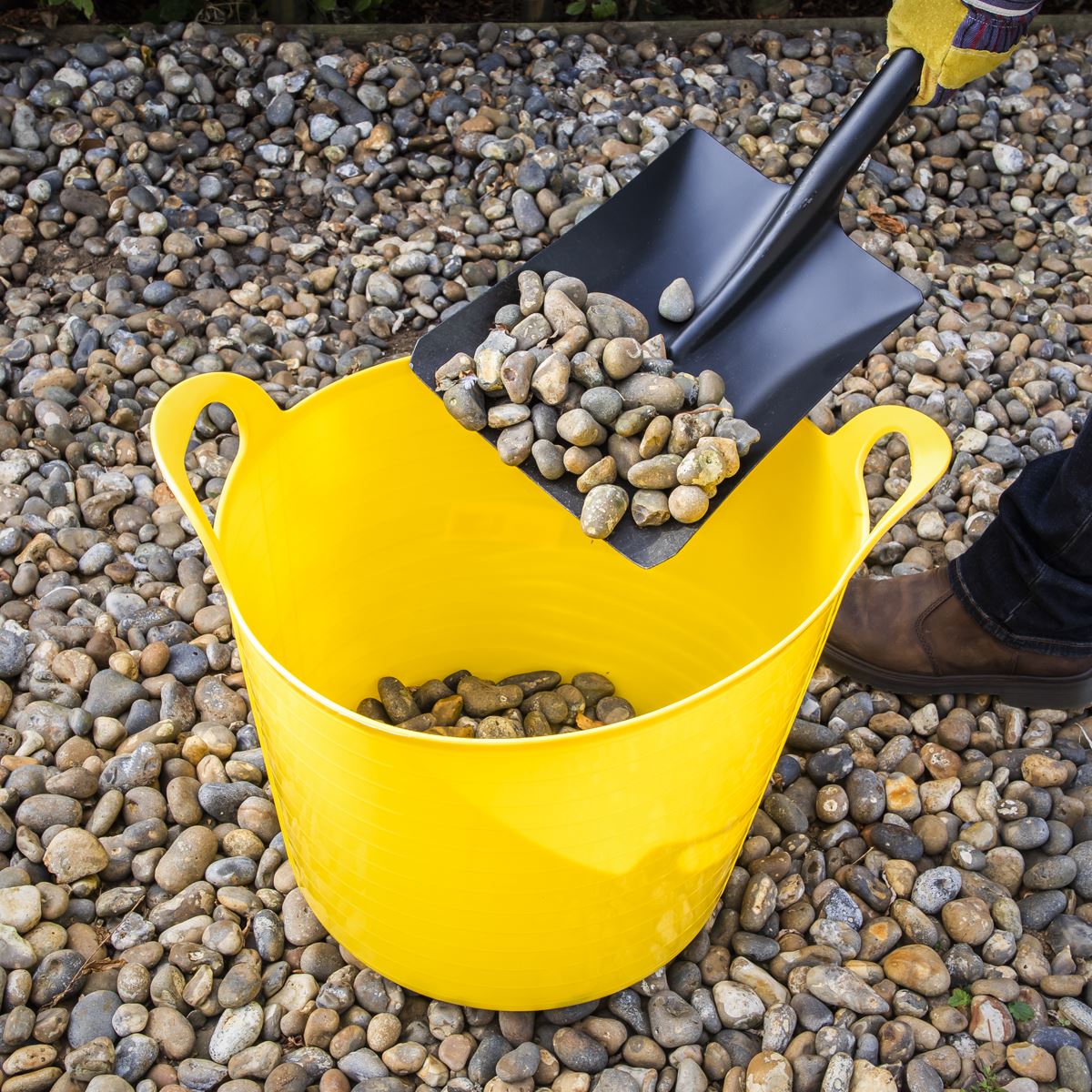 Sealey SFT40Y Heavy-Duty Flexi Tub 40L - Yellow Sealey