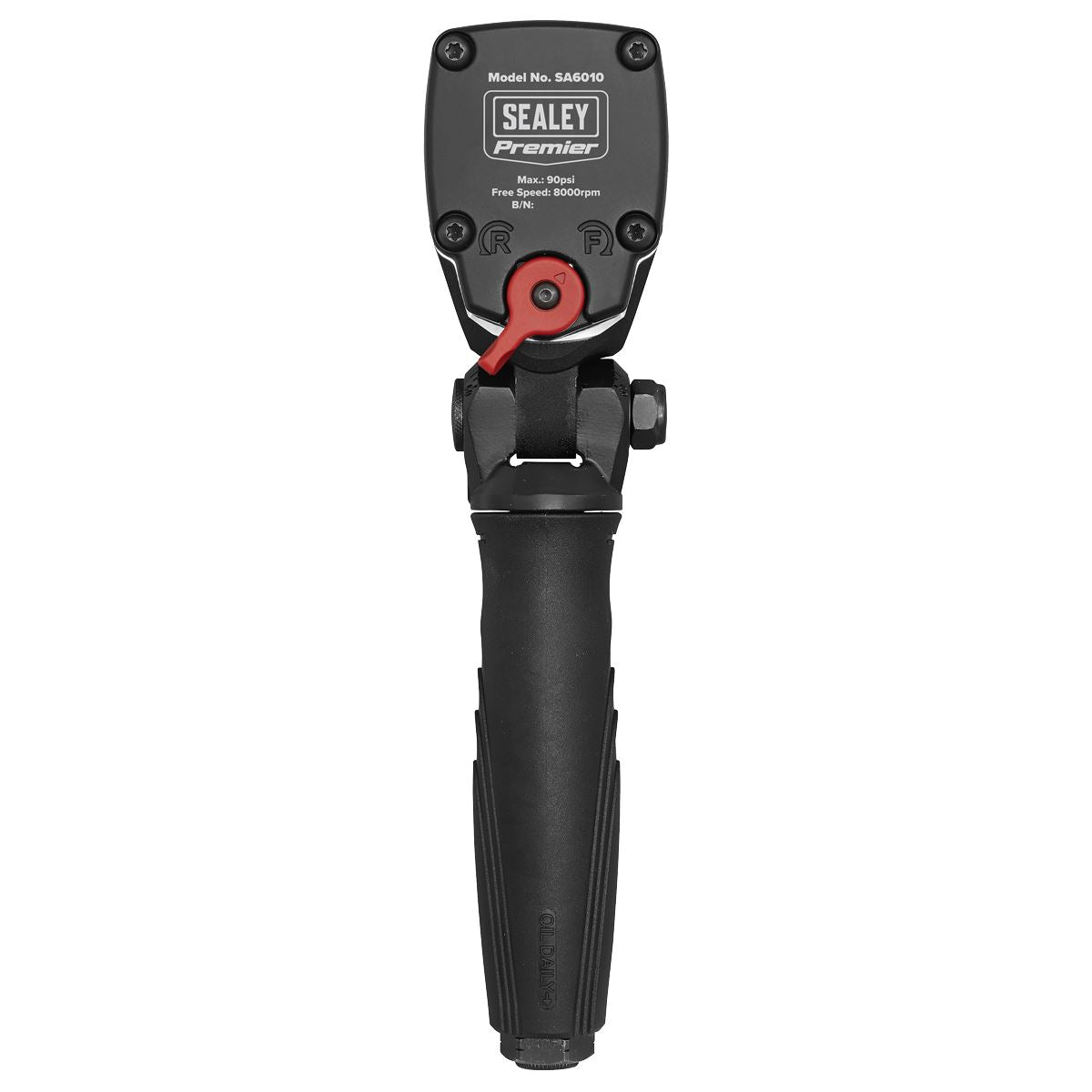 Sealey SA6010 Air Impact Wrench 1/2"Sq Drive Super Stubby - Twin Hammer Sealey