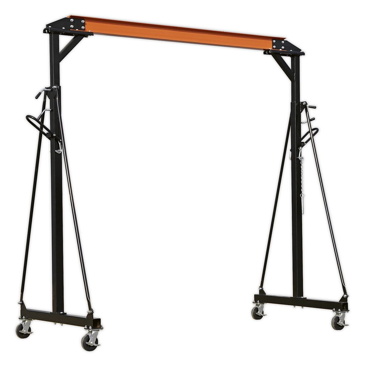 Sealey SG1000KIT Portable Lifting Adjustable Gantry Crane 1 Tonne & Hoist Combo Sealey
