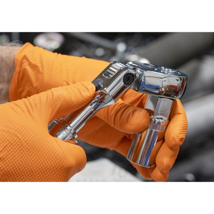 Sealey AK6682 Flexi-Head Ratchet Wrench 1/2"Sq Drive Extendable Sealey