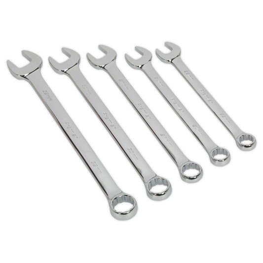 Sealey AK6329 Combination Spanner Set 5pc Jumbo Metric Sealey